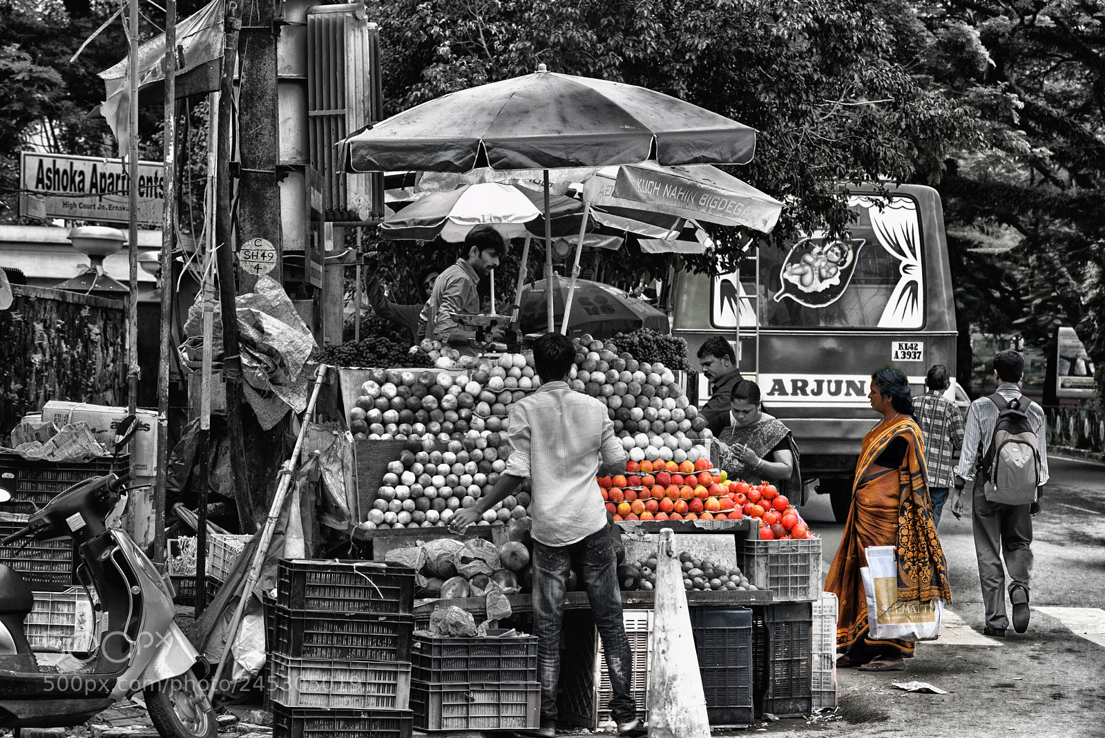 Nikon D600 sample photo. Selling fruit photography