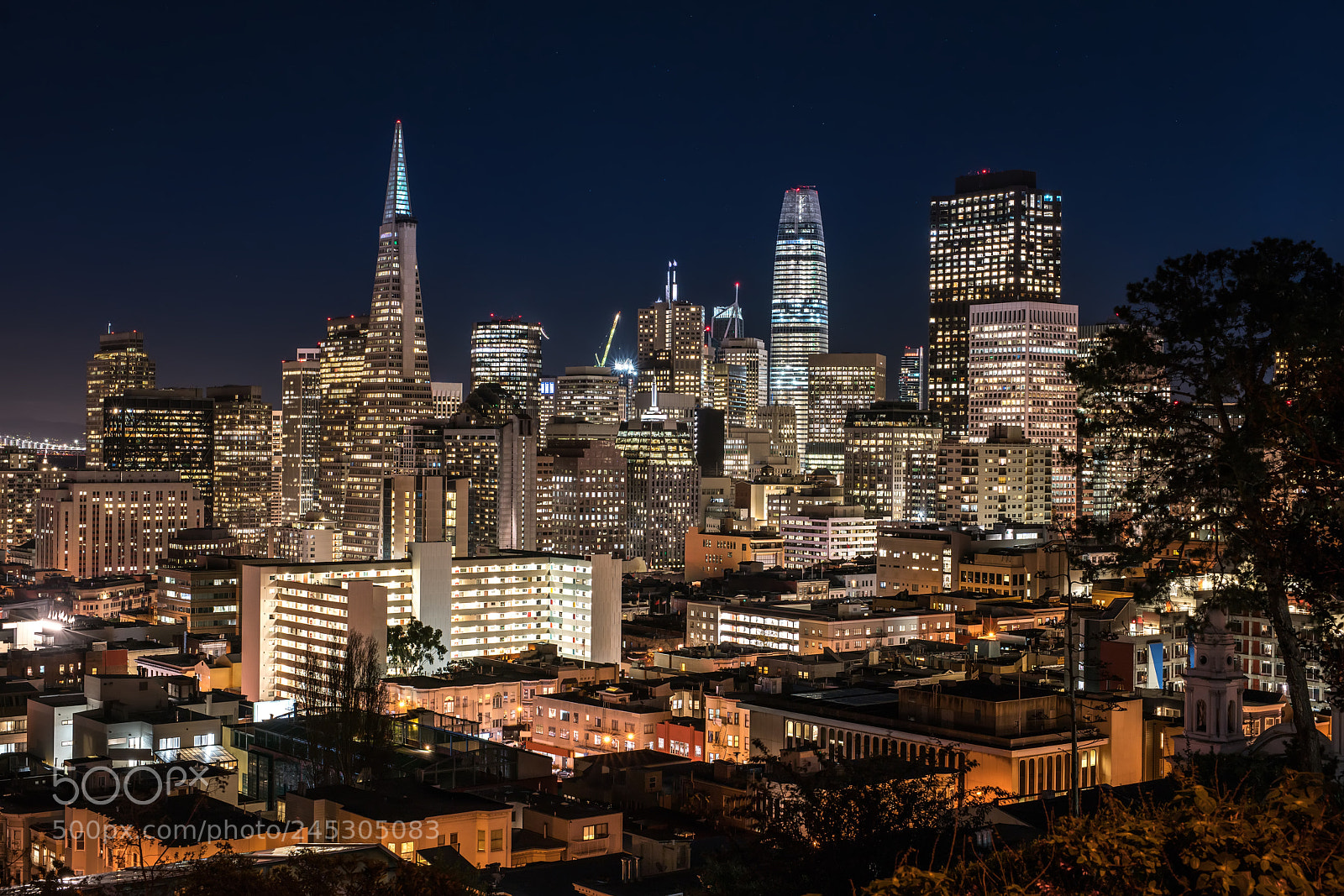 Sony a7R II sample photo. Night cityscape of san photography