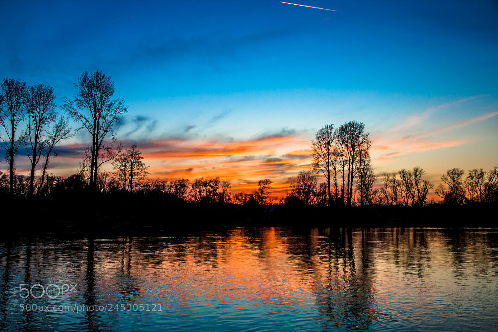 Canon EOS-1Ds Mark II sample photo. Another sunset at river photography