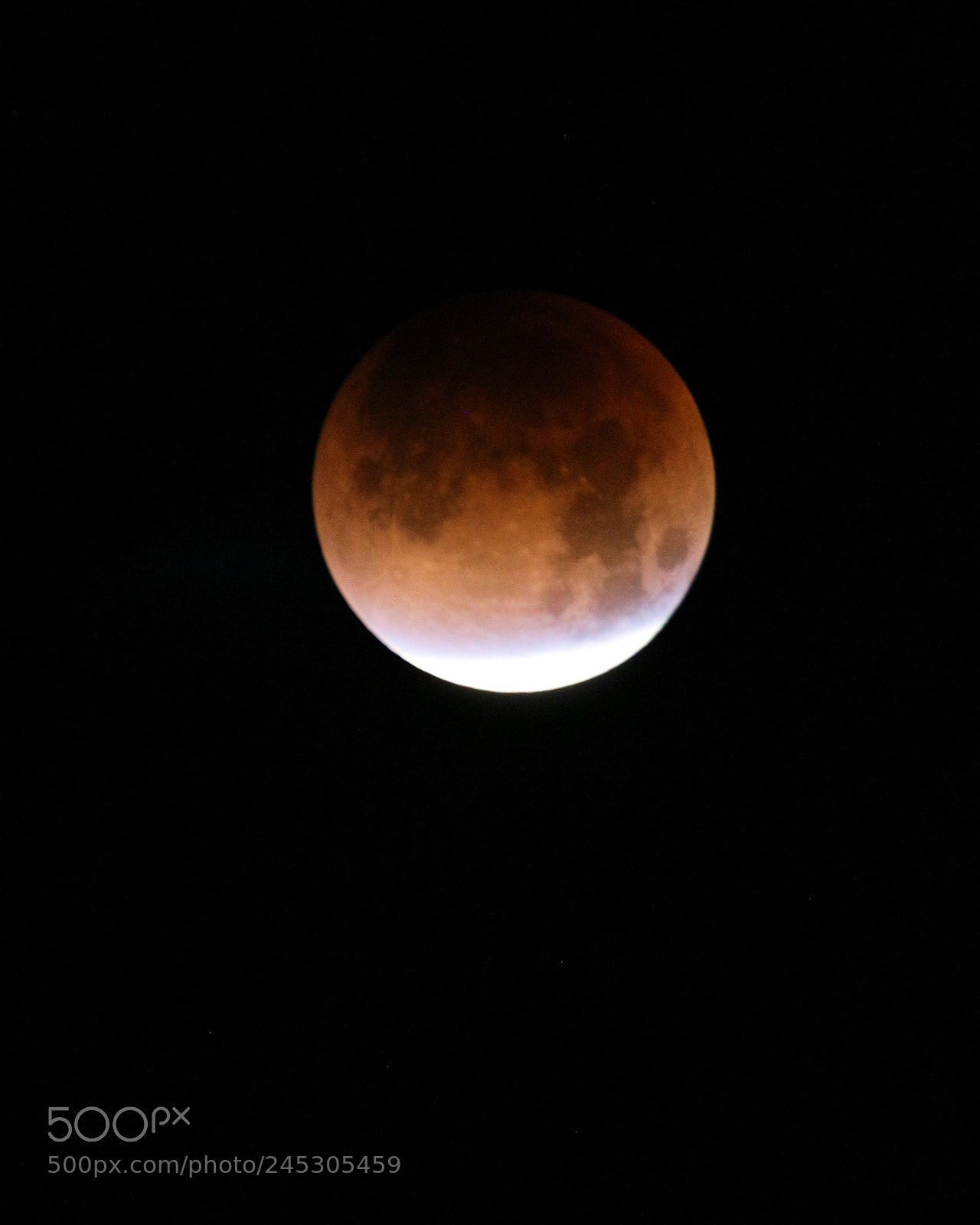 Canon EOS 700D (EOS Rebel T5i / EOS Kiss X7i) sample photo. 3/4 super blood moon photography