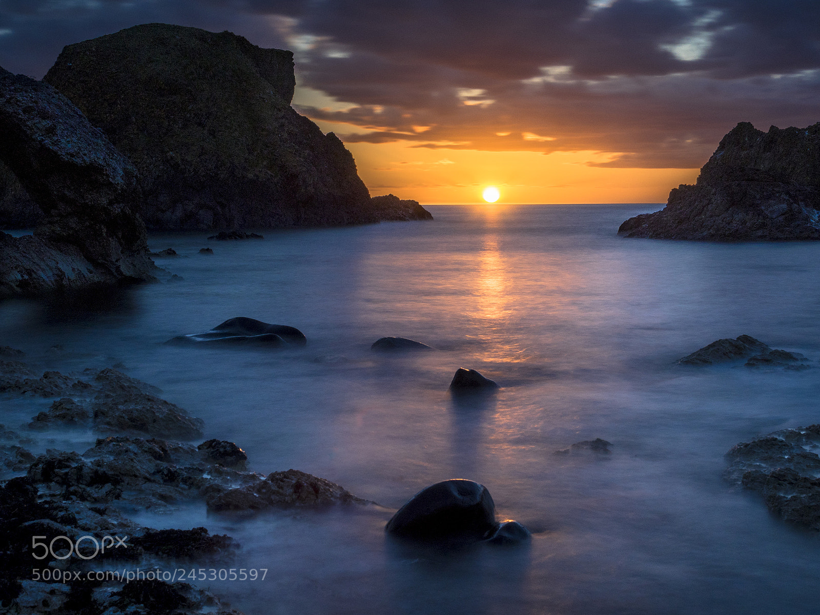 Olympus OM-D E-M1 sample photo. Ballintoy sunset may 2017 photography