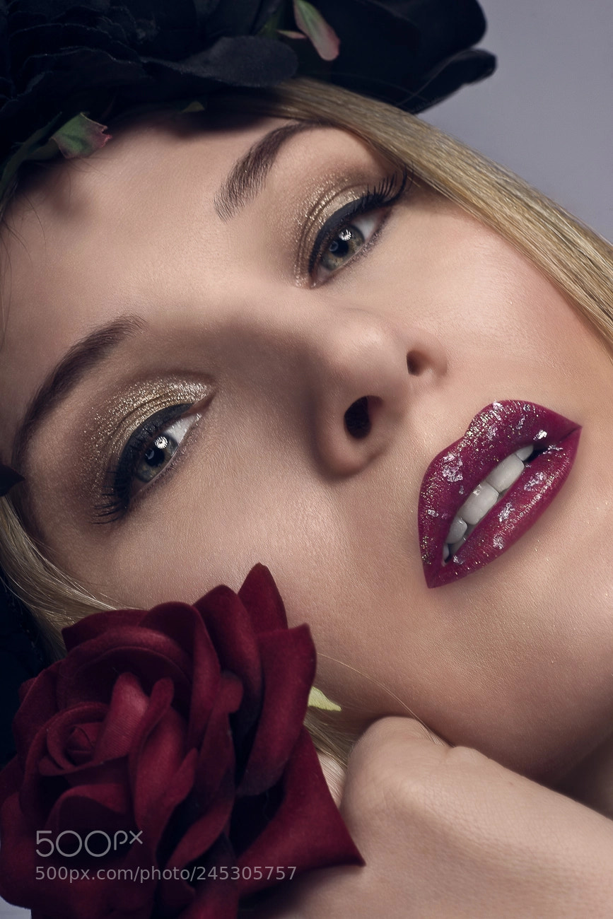 Sony a7 sample photo. Bettina beauty lips photography