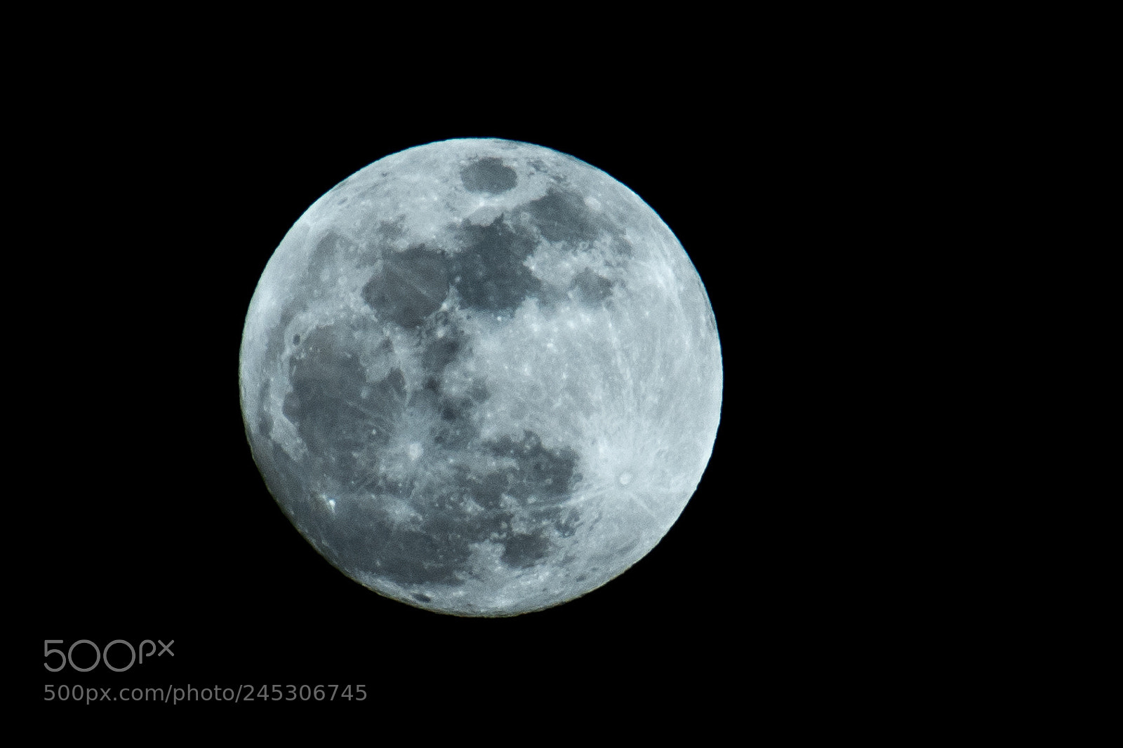 Nikon D5500 sample photo. My first crisp moon photography