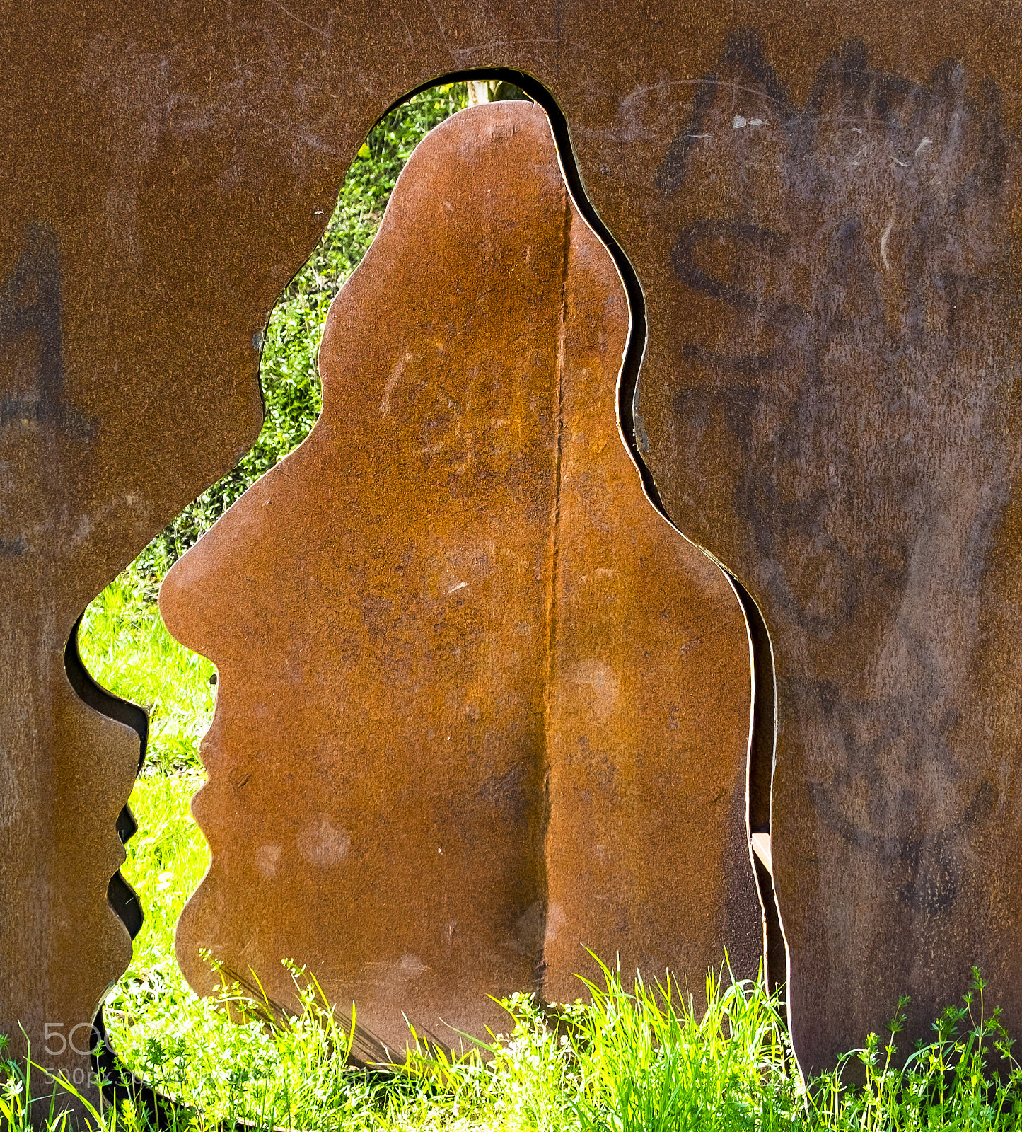 Fujifilm X-T1 sample photo. Faces in steel photography