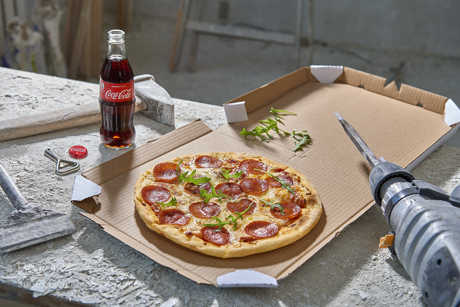 Nikon D800 sample photo. Lunch at the construction photography
