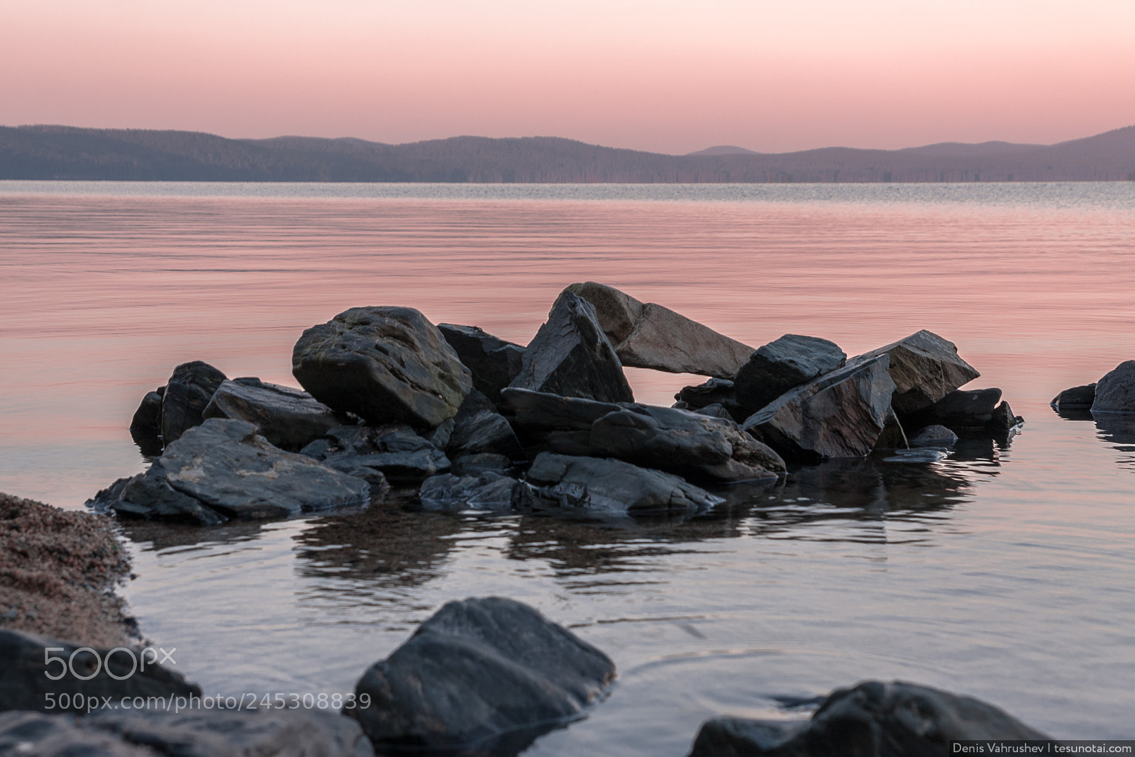 Canon EOS 40D sample photo. Pink sunrise at turgoyak photography