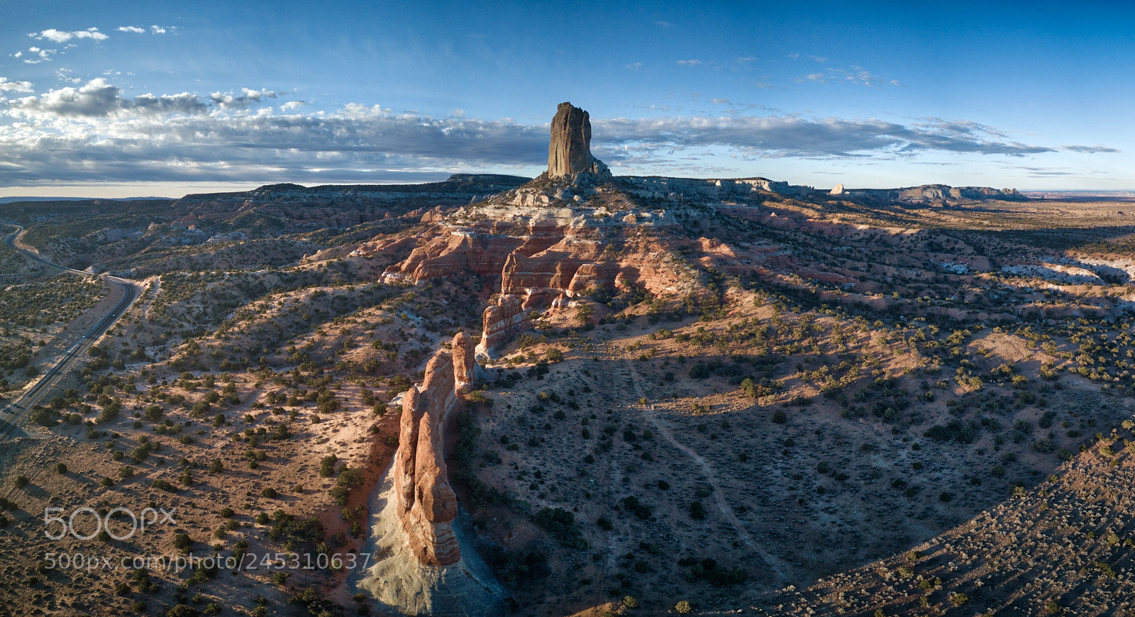 DJI FC220 sample photo. Square butte panorama photography