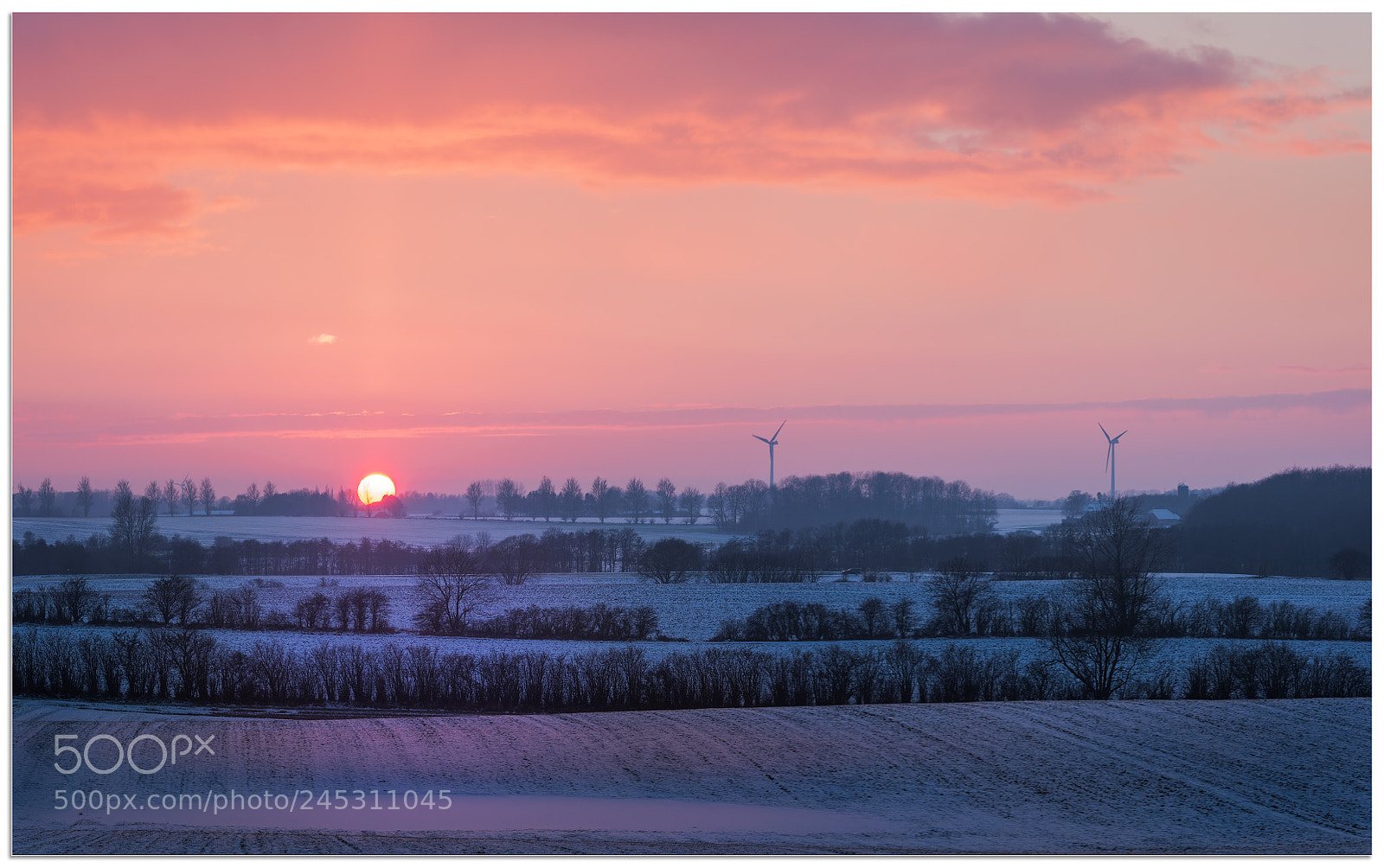 Nikon D800 sample photo. Winter sunset photography