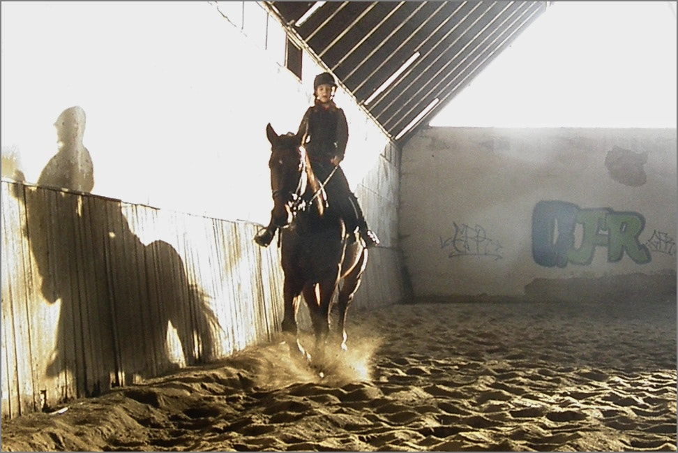 Olympus SP570UZ sample photo. Two riders photography
