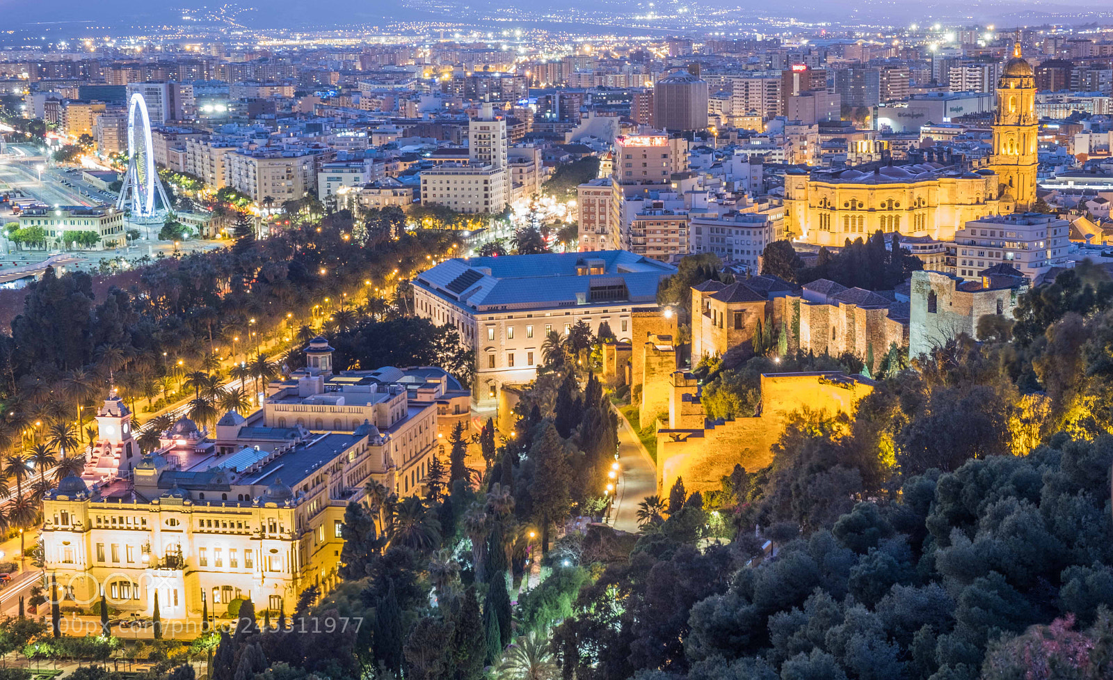 Fujifilm X-Pro2 sample photo. Málaga skyline photography
