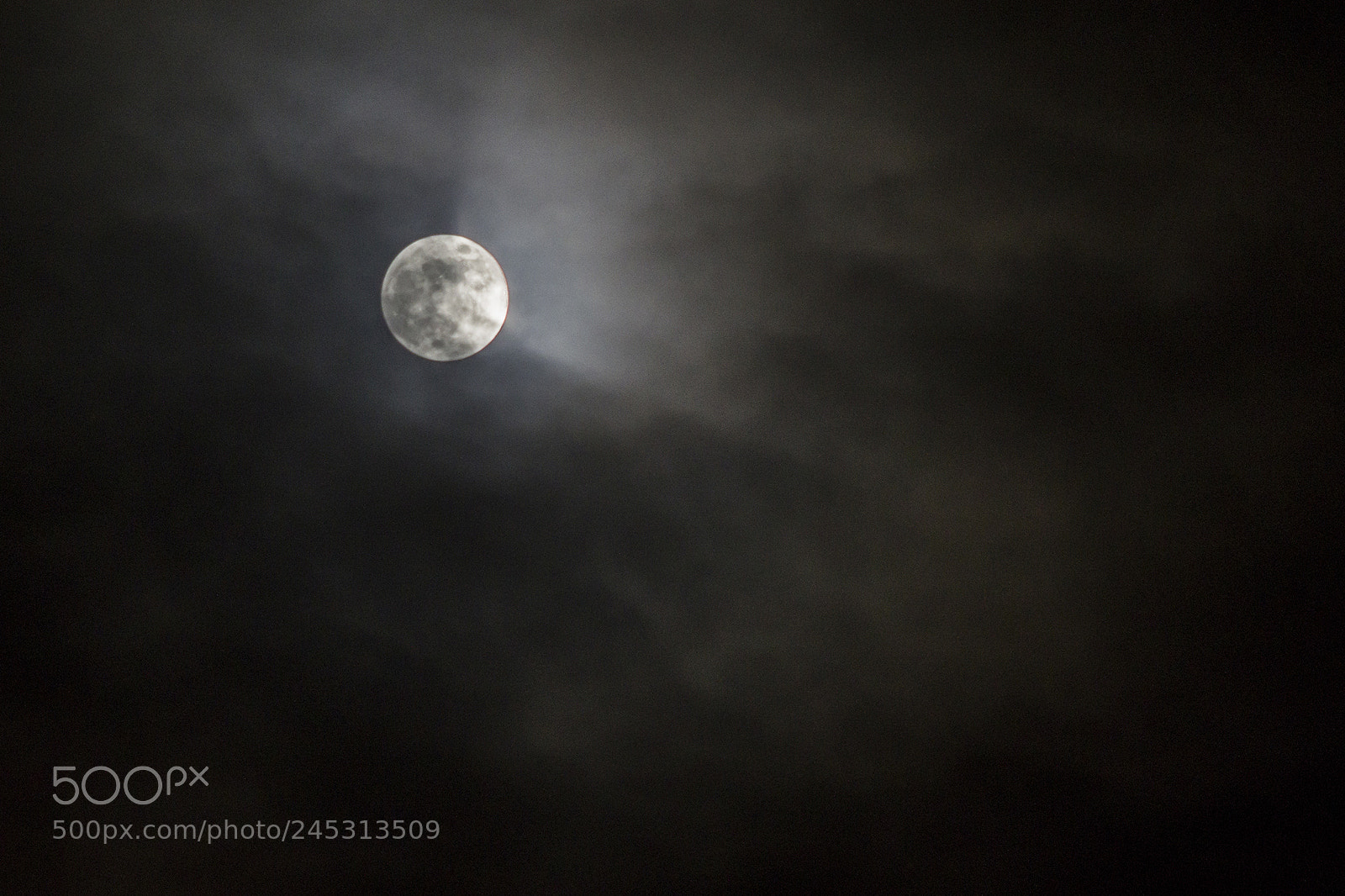 Pentax K-S2 sample photo. Supermoon photography