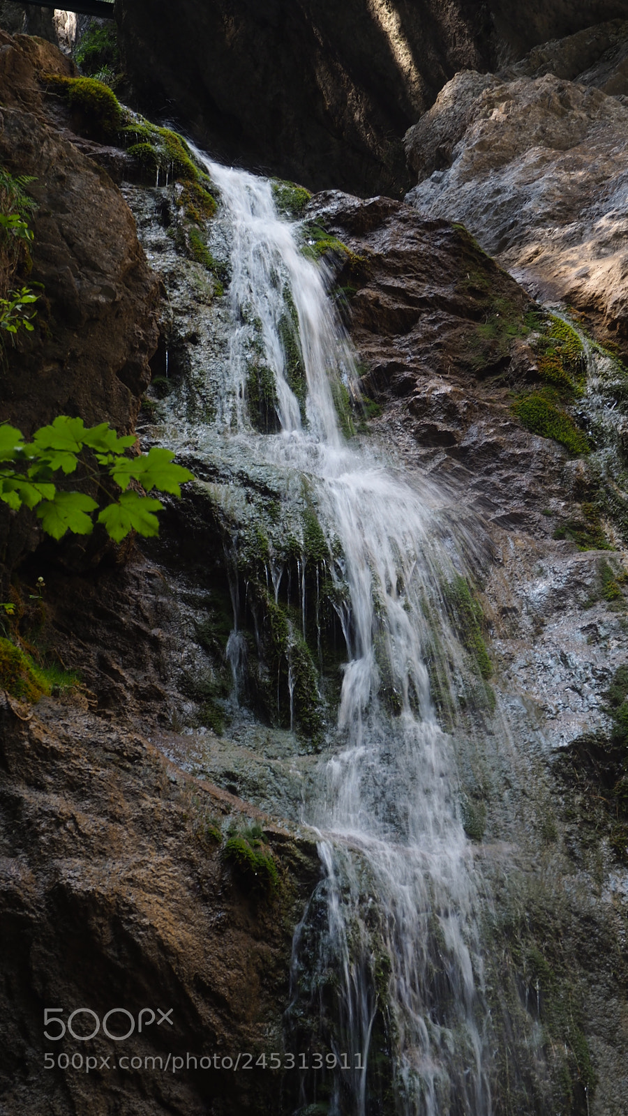 Olympus OM-D E-M10 II sample photo. Small waterfall photography