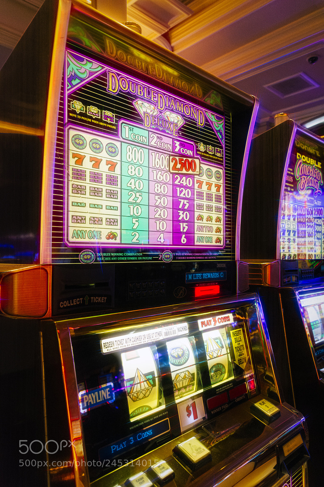 Nikon D7100 sample photo. Slot machines photography