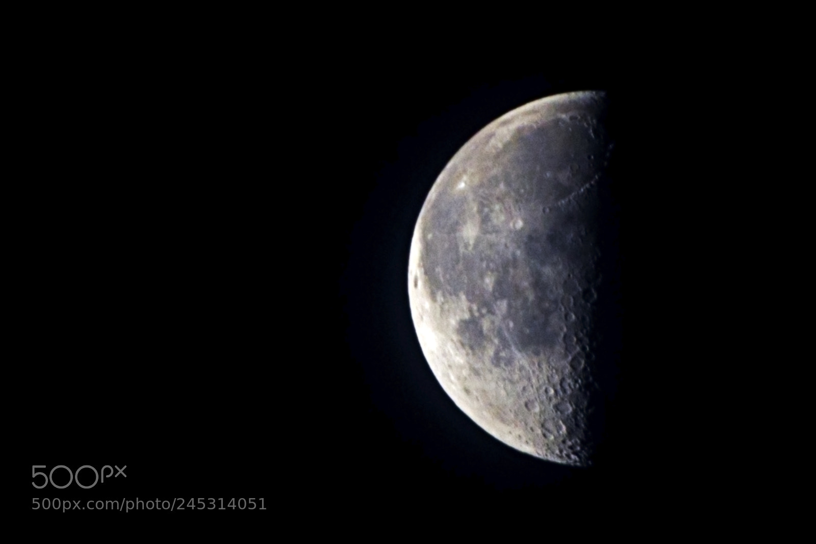 Nikon D7200 sample photo. Last quarter moon photography