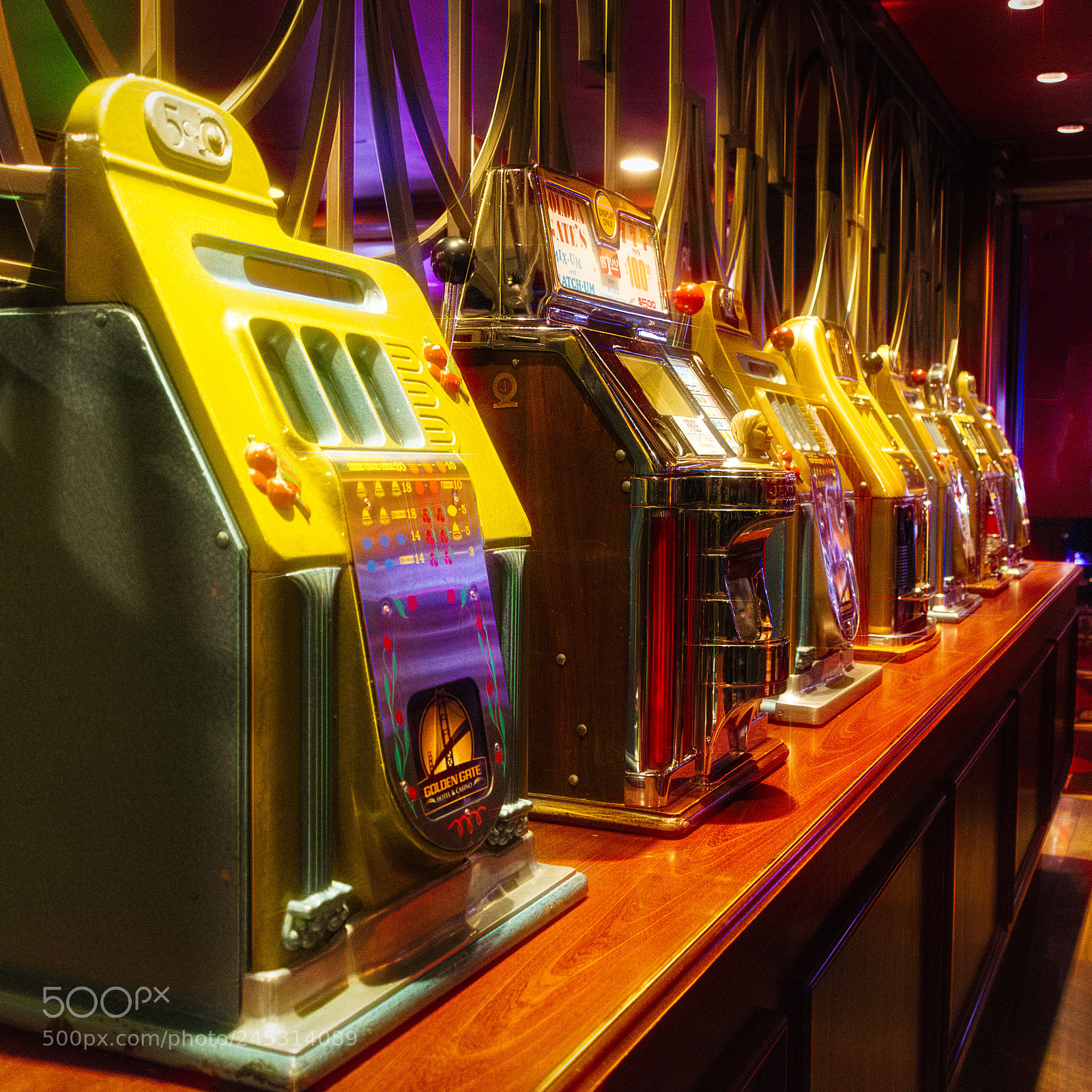 Nikon D7100 sample photo. Slot machines photography