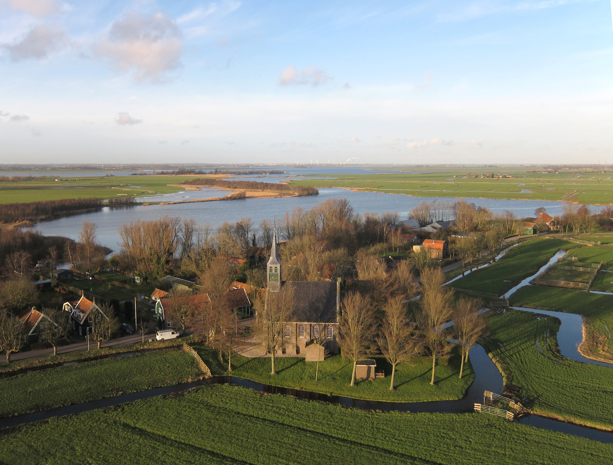 Canon PowerShot S90 sample photo. Polder church photography