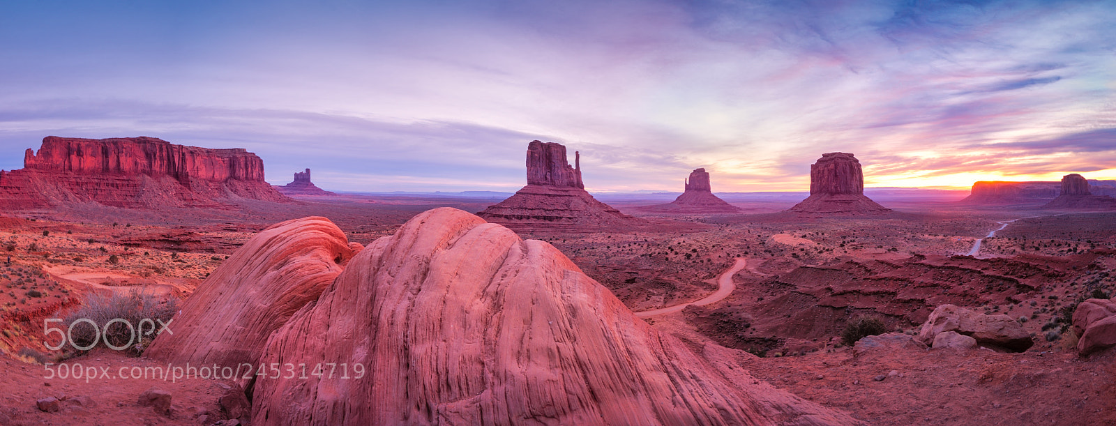 Fujifilm X-T2 sample photo. Monument valley sunrise panorama photography