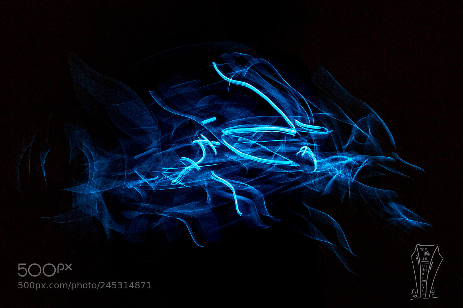 Nikon D500 sample photo. Light painted photography