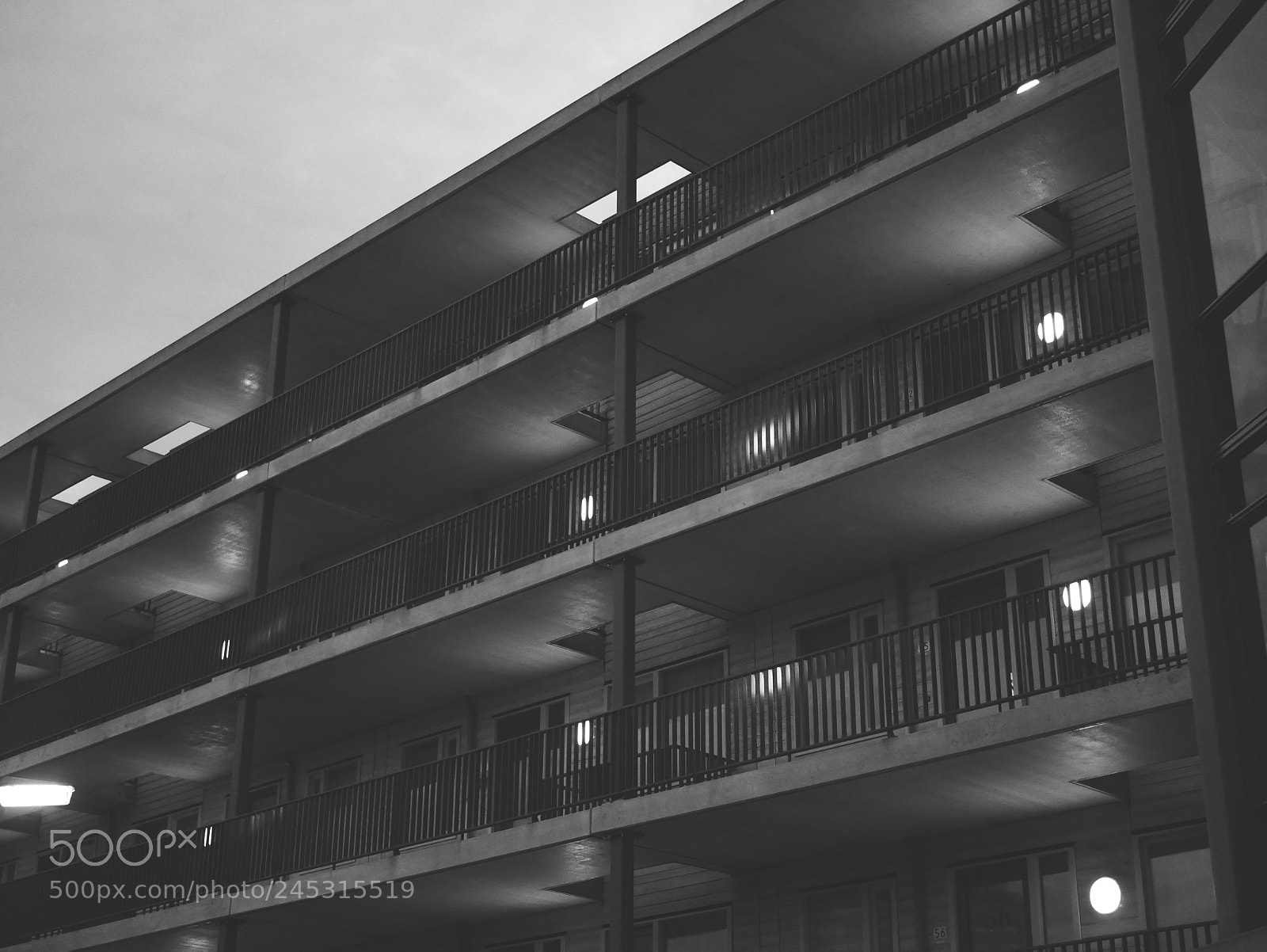 Panasonic Lumix DMC-G7 sample photo. Building black and white photography