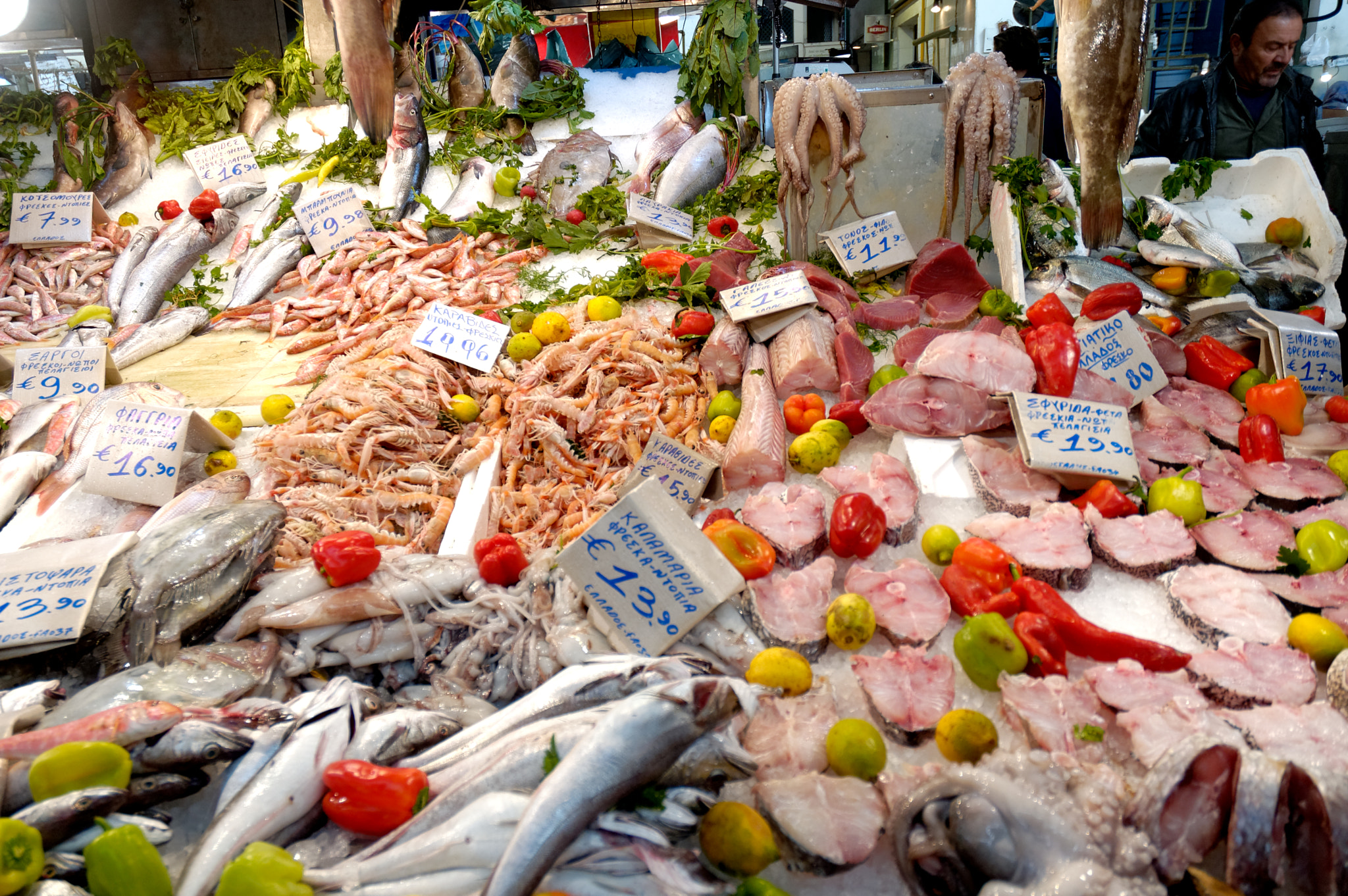 Nikon D70 sample photo. Fish market. athens. photography