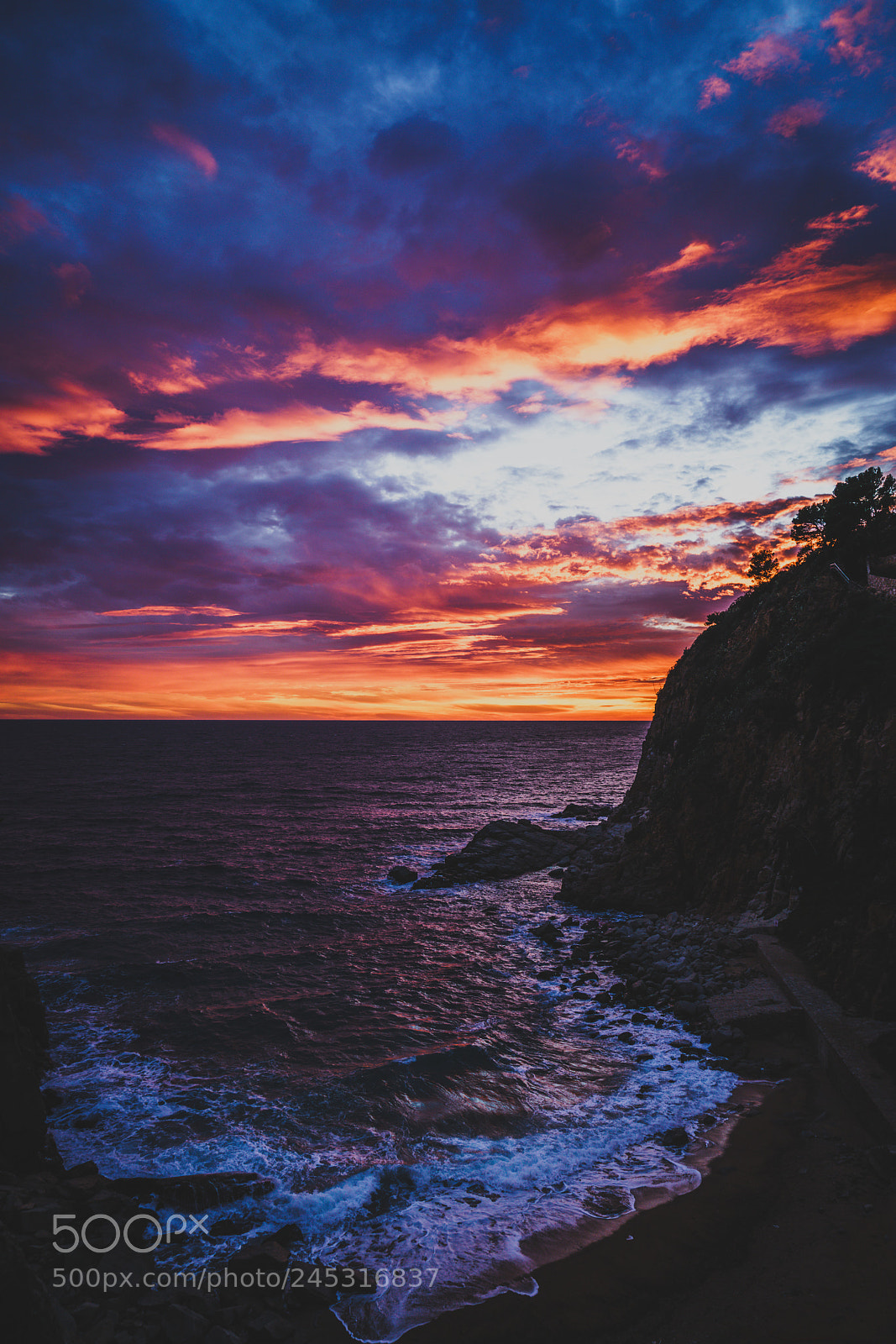 Sony a7R II sample photo. Burning sky photography