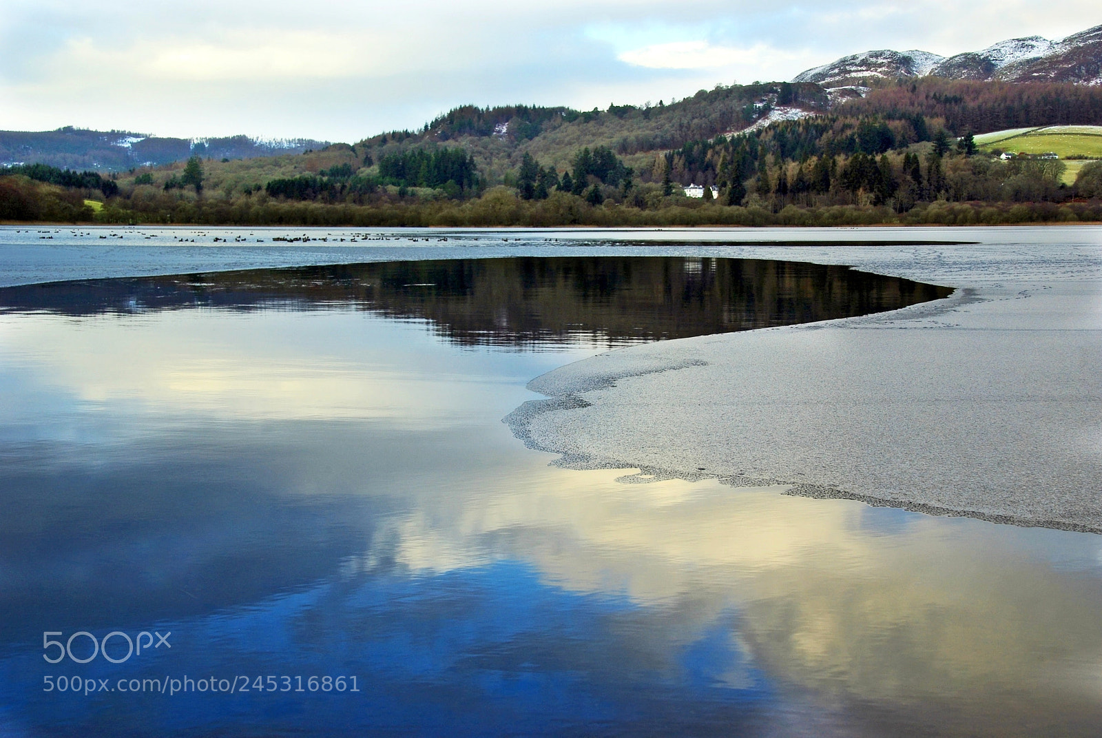 Pentax K200D sample photo. Butterstone loch photography