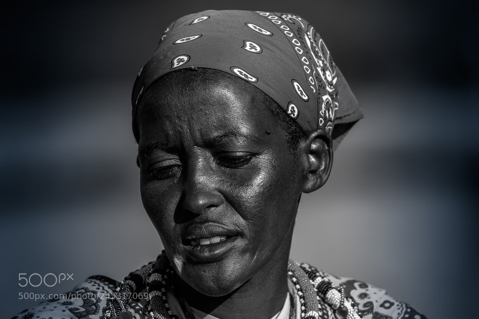 Canon EOS 7D Mark II sample photo. B&w masi woman photography
