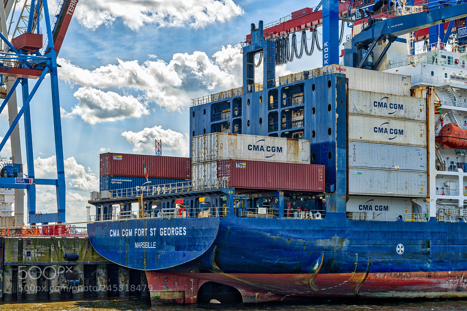 Nikon D4S sample photo. Container ship @ hamburg germany ! photography