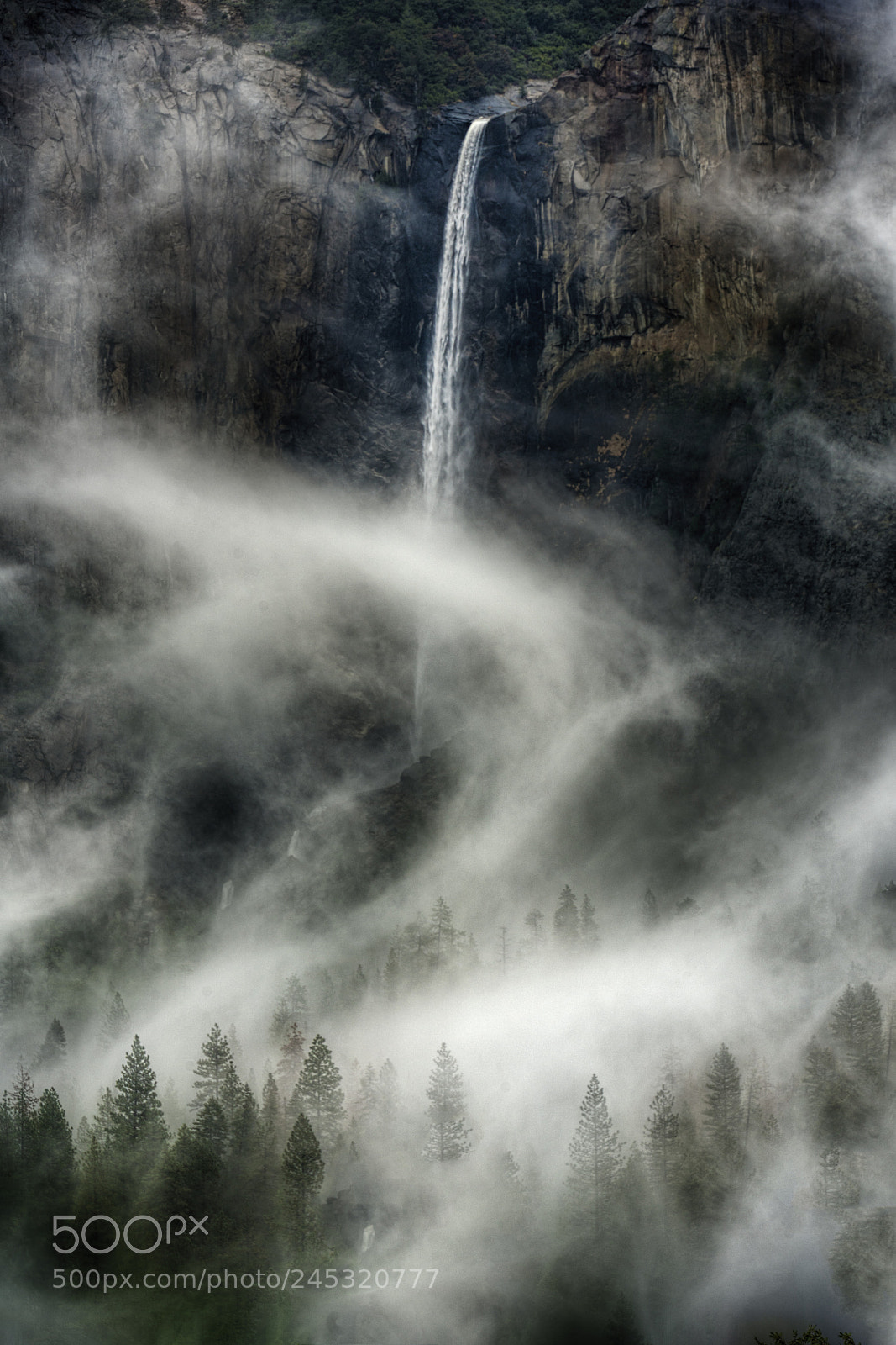 Sony a7R II sample photo. Bridalveil fall, early winter photography