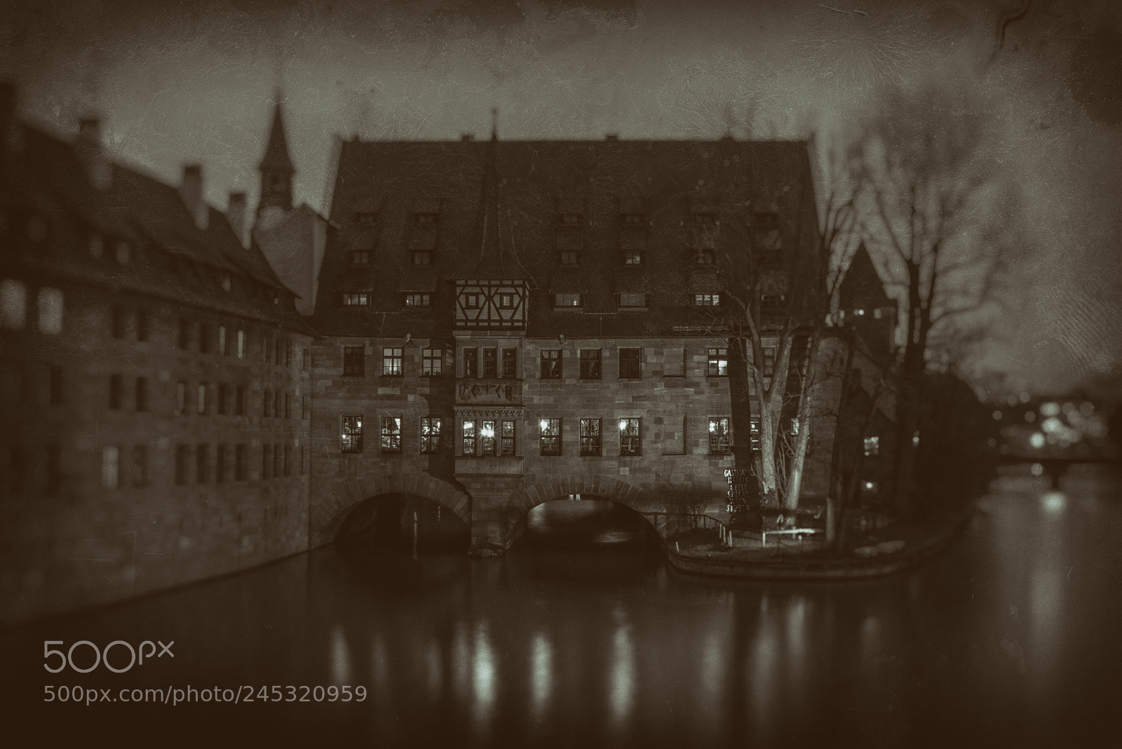 Nikon D800 sample photo. Dark night in nuremberg photography