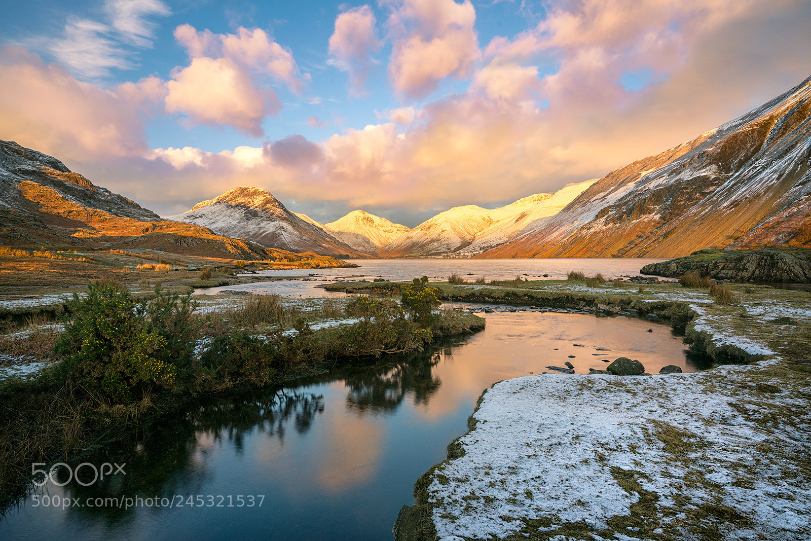 Sony a7R II sample photo. Golden winter light, wastwater photography