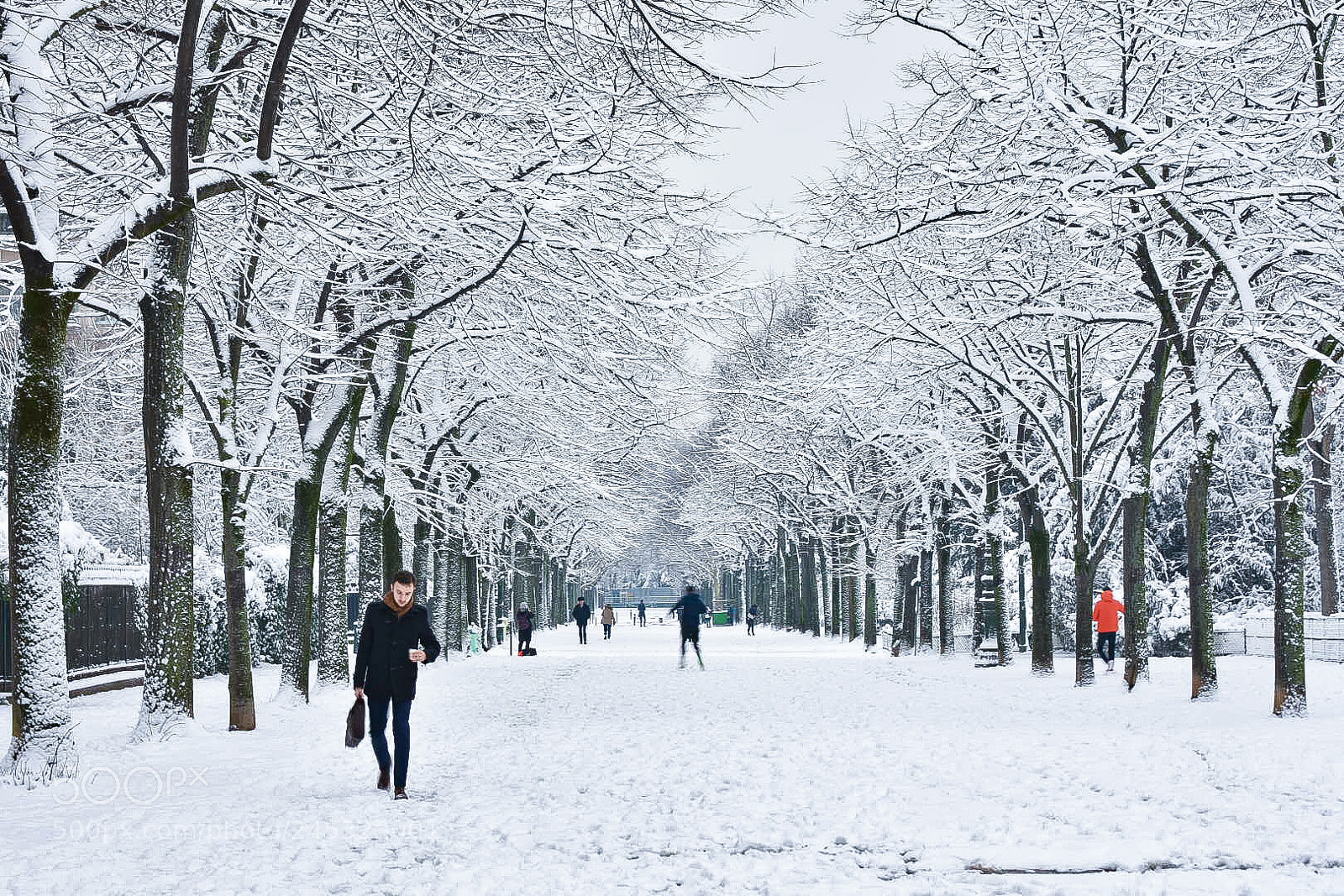 Nikon D7200 sample photo. Snow in paris photography