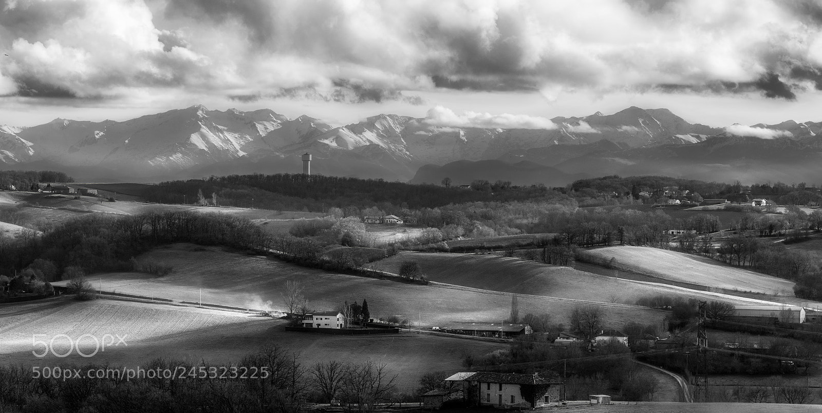 Nikon D5500 sample photo. B&w country photography