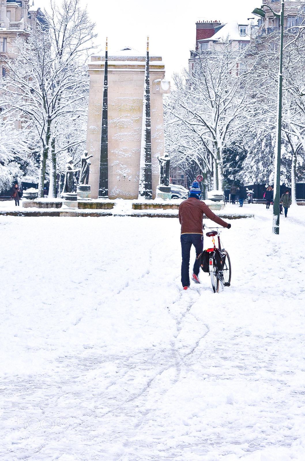 Nikon D7200 sample photo. Snow in paris photography