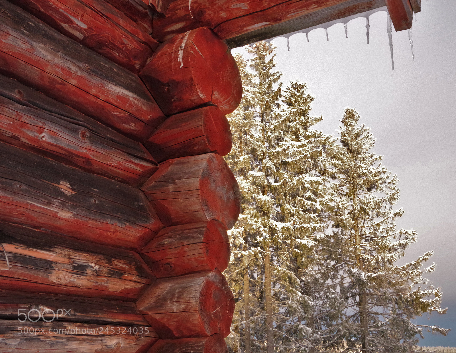 Pentax K-70 sample photo. The red cabin photography