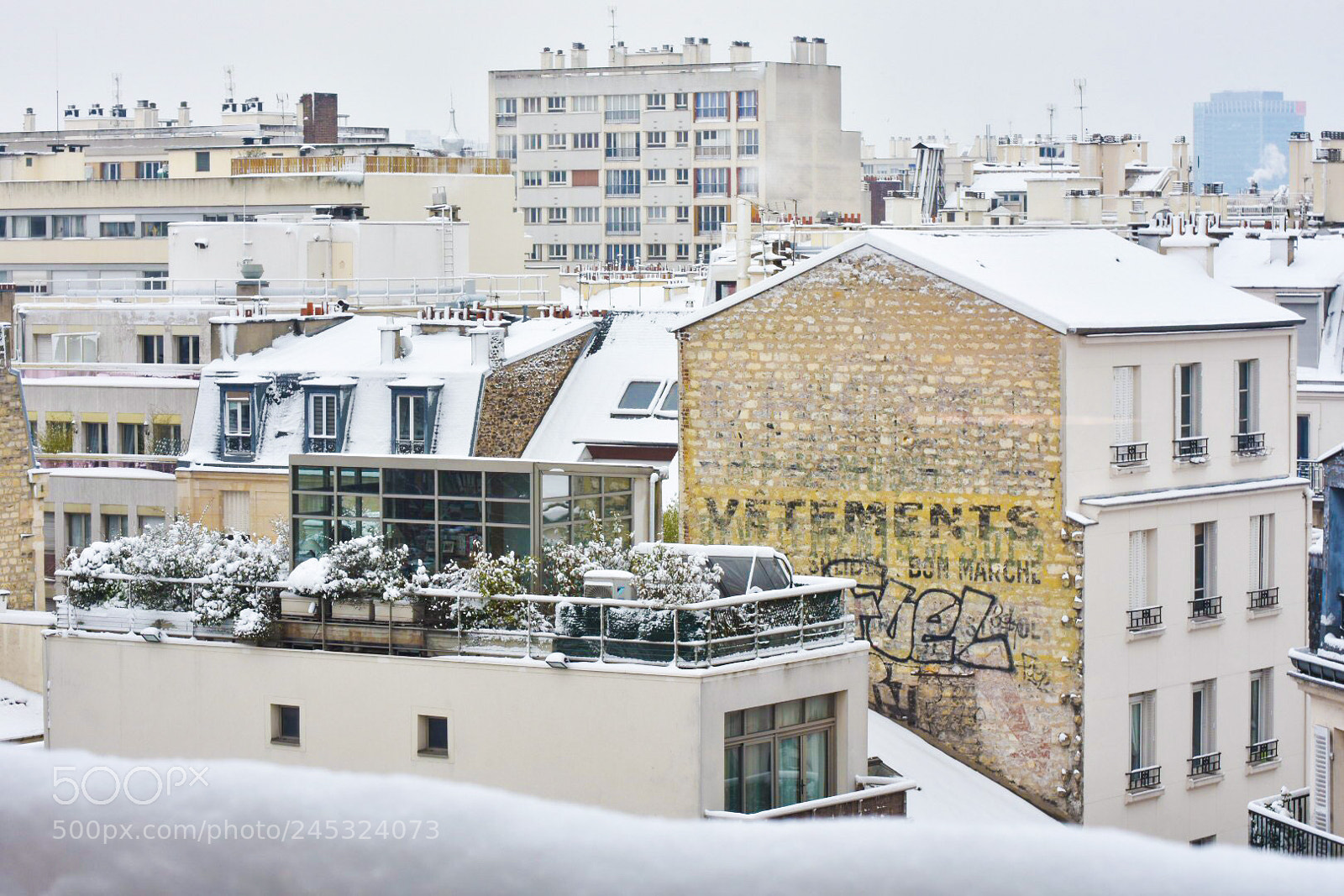 Nikon D7200 sample photo. Vintage roofs with snow photography