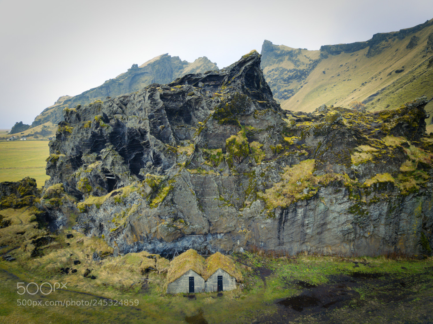 DJI FC220 sample photo. Turf homes of iceland photography