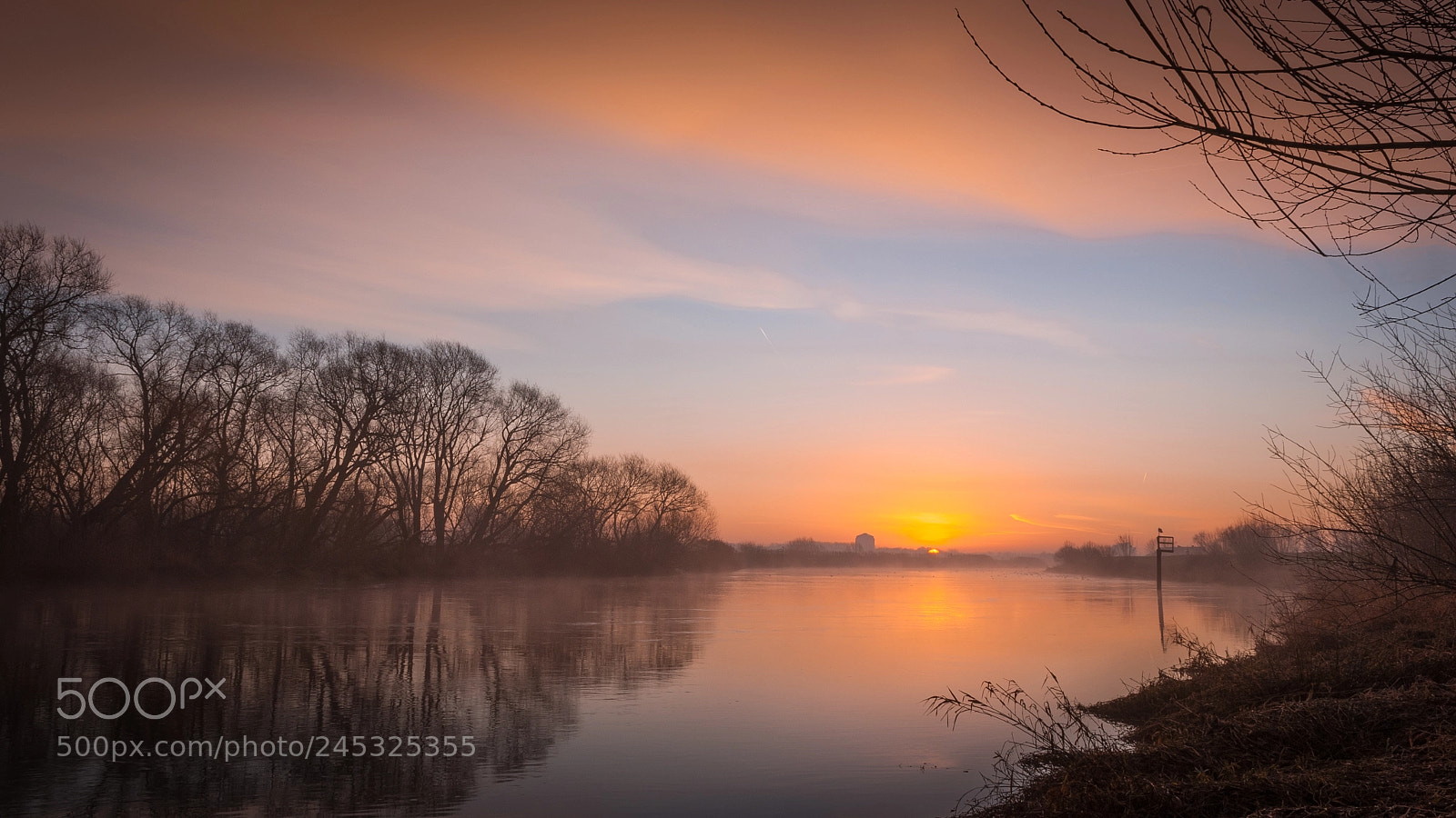 Nikon D60 sample photo. Sunrise at the dyle photography