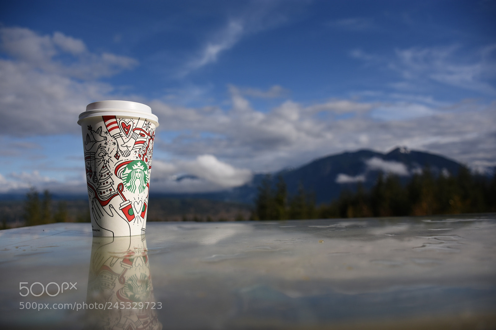 Nikon D7200 sample photo. Coffee and mountains photography