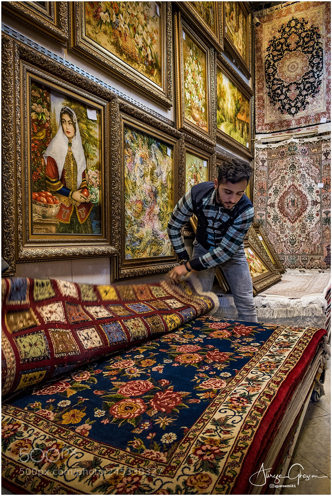 Nikon D5600 sample photo. The carpet seller photography
