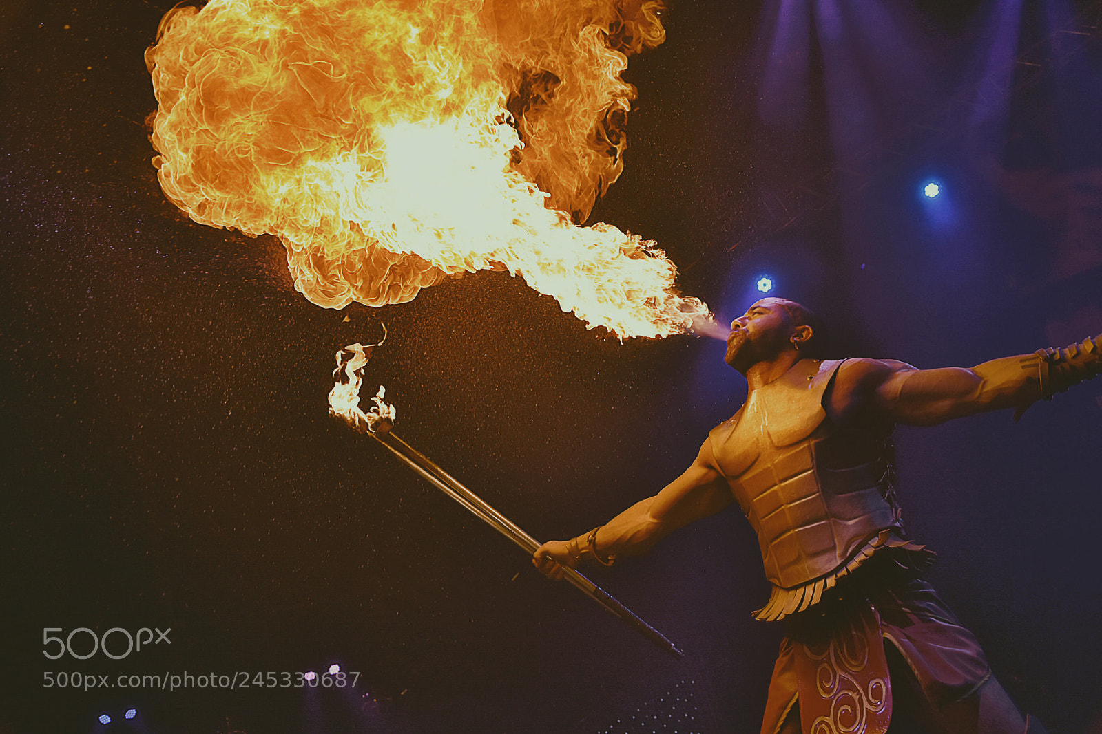 Nikon D7200 sample photo. Firespitting men photography