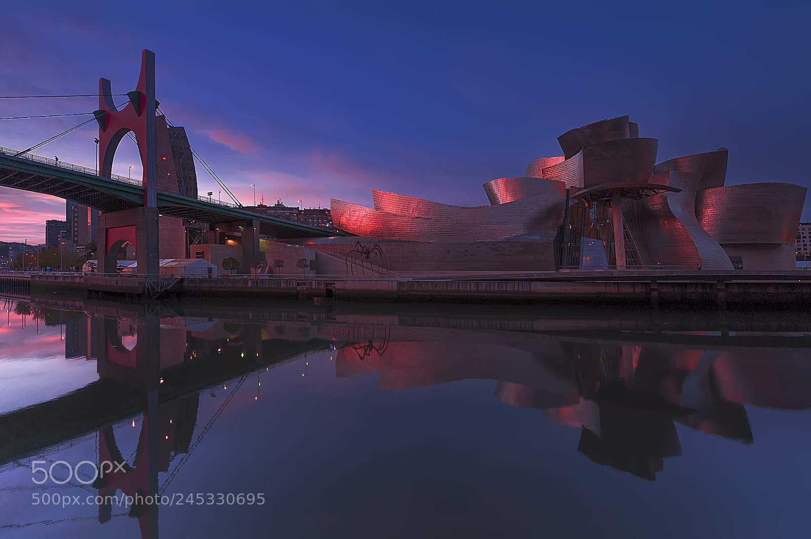 Nikon D700 sample photo. Guggenheim al amanecer photography