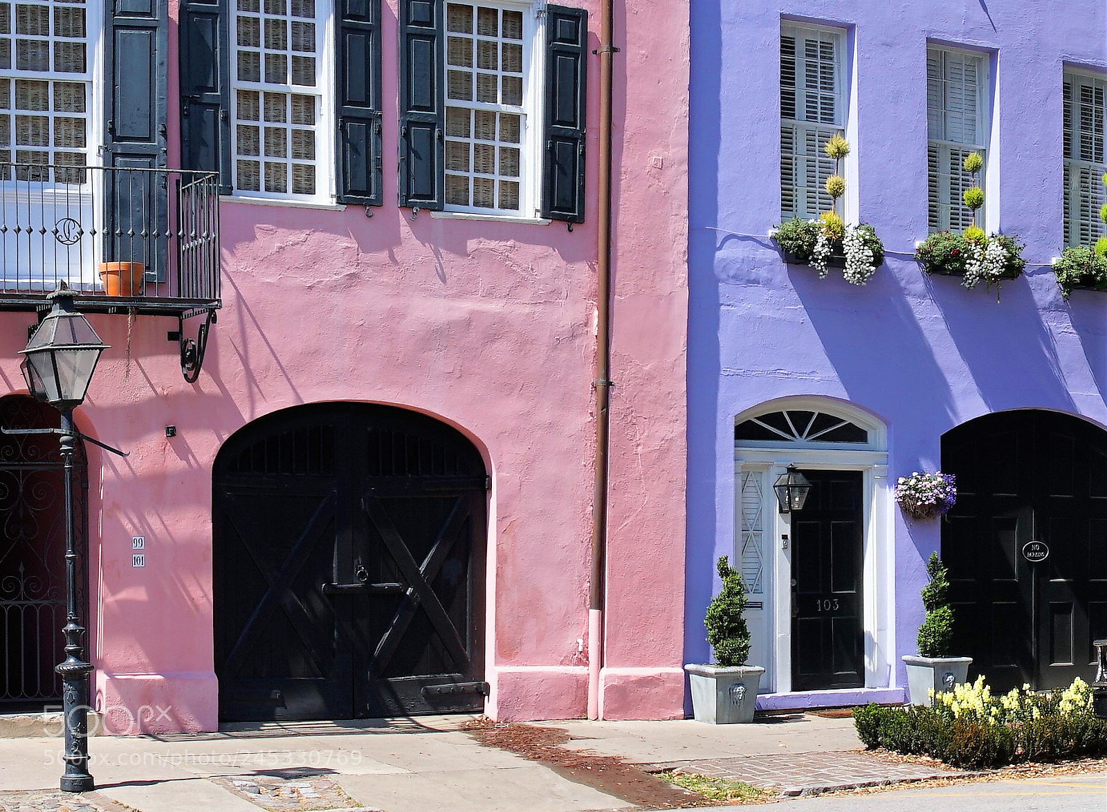 Sony a6500 sample photo. Rainbow row charleston sc photography