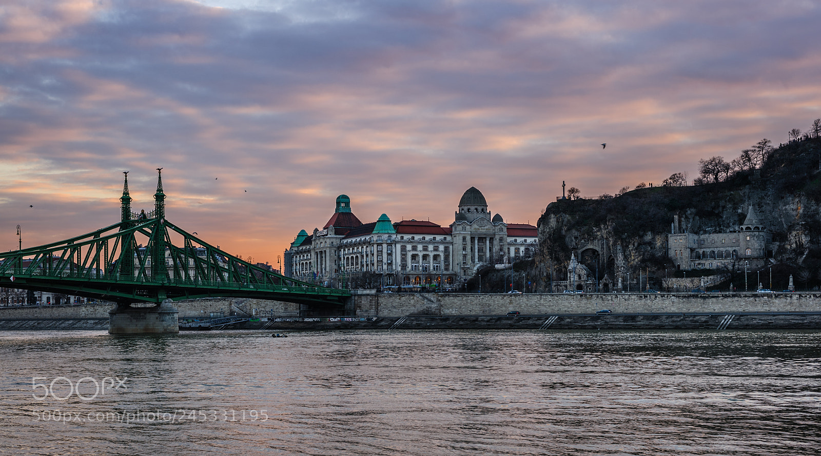 Nikon D700 sample photo. Beautiful sunset in budapest photography