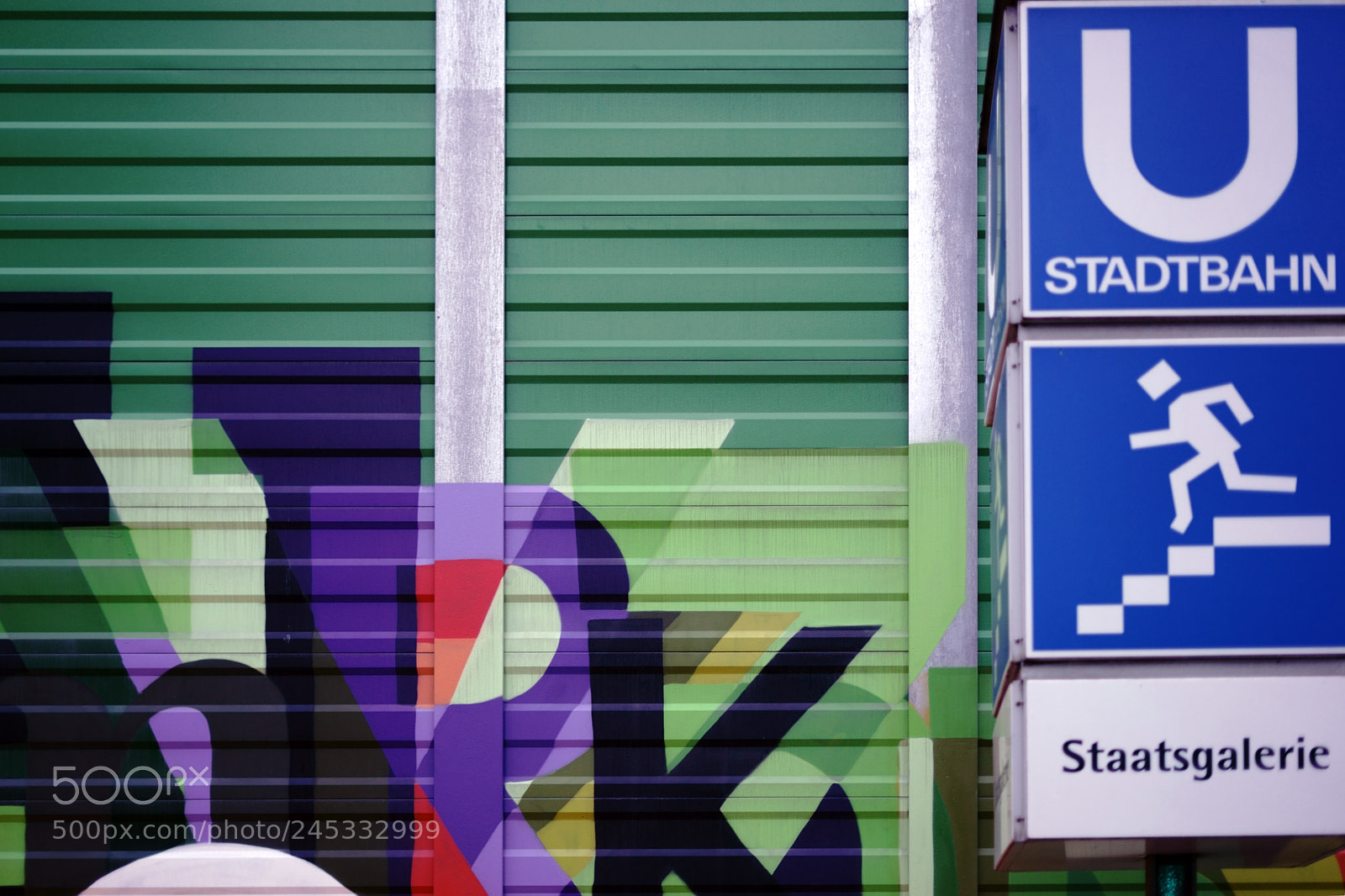 Sony a7 II sample photo. Blue city train sign photography