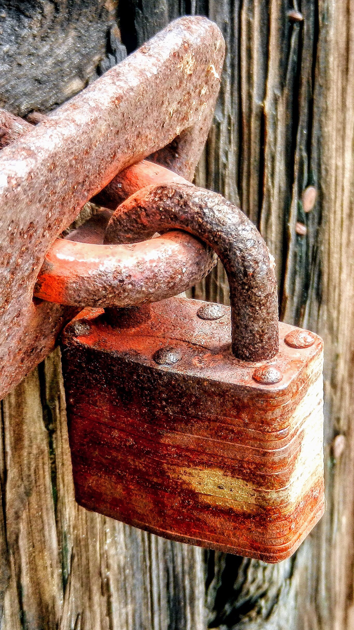 Nikon Coolpix S9100 sample photo. Rusty old lock photography