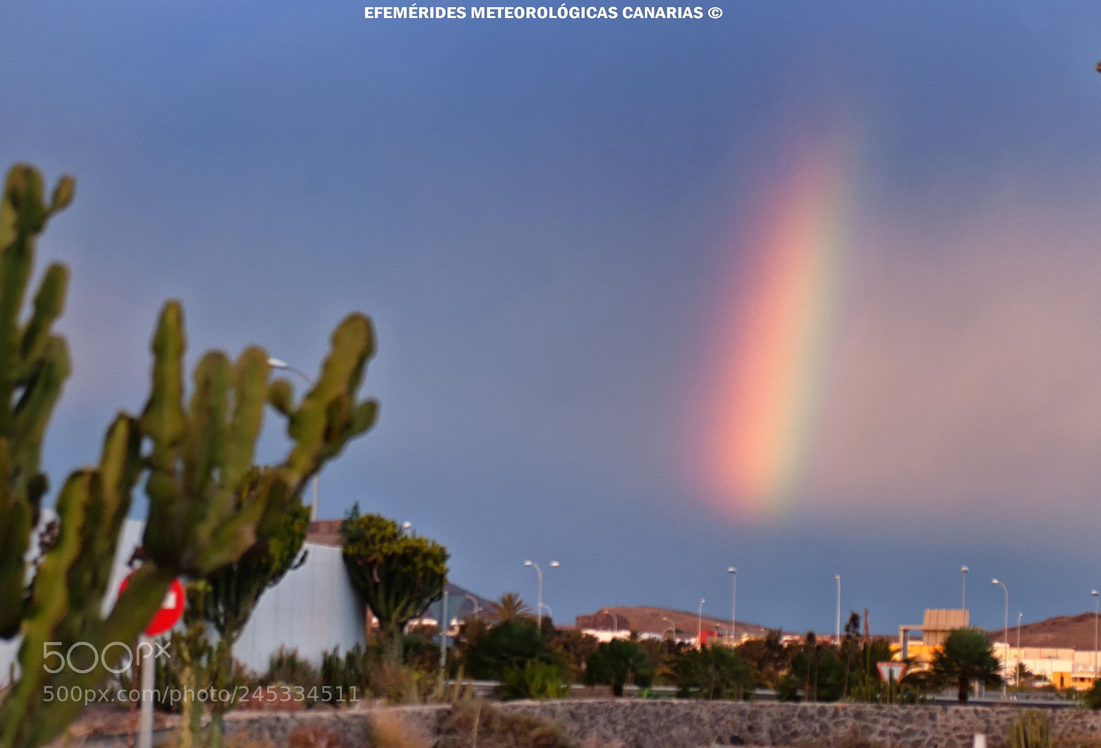 Nikon D60 sample photo. Arinaga arco iris photography
