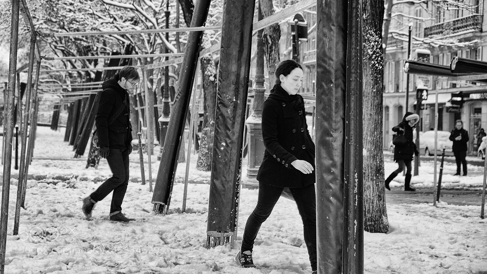 Fujifilm X-T1 sample photo. Paris snowy day iv photography