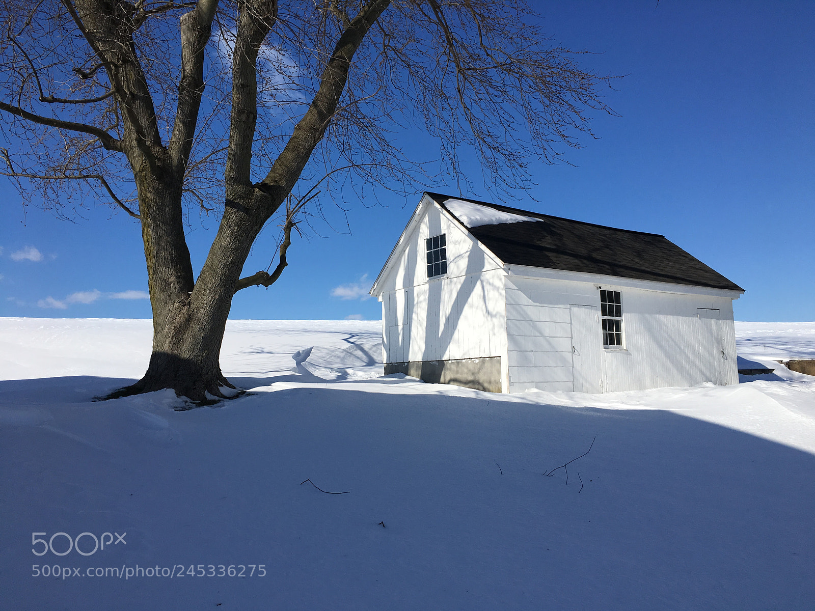Apple iPhone 6s sample photo. Little house in snow photography