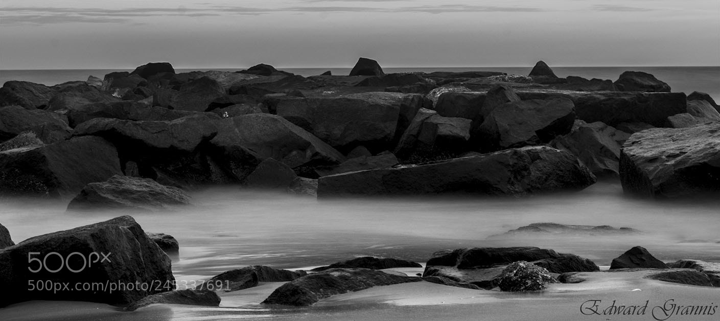 Nikon D3400 sample photo. Black and white rocks photography
